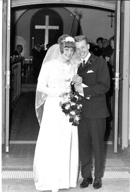 Zita og Ib Palmelund. 1966 Hareskov Kirke