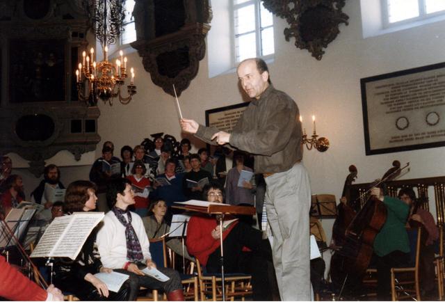 16 Besøg af Laszlo Heltay, Willy Gohl, 1986